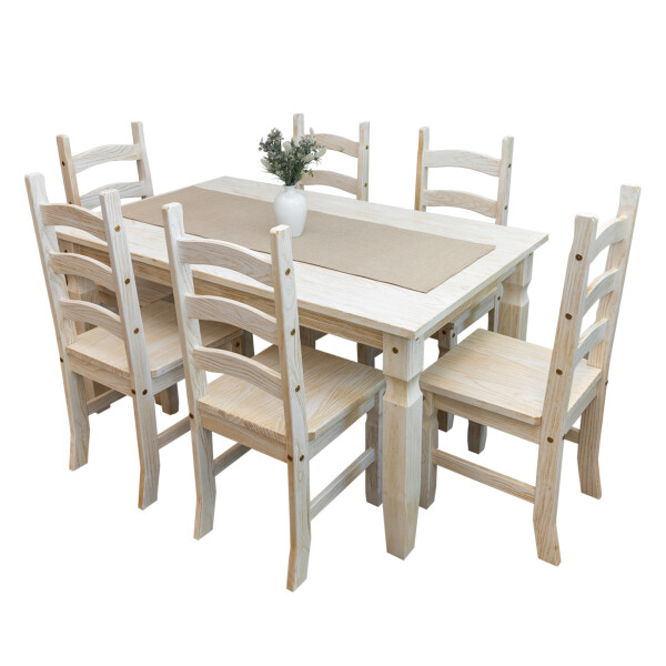 Juego de comedor 6 sillas Linea Bahía Juego de comedor 6 sillas Linea Bahía