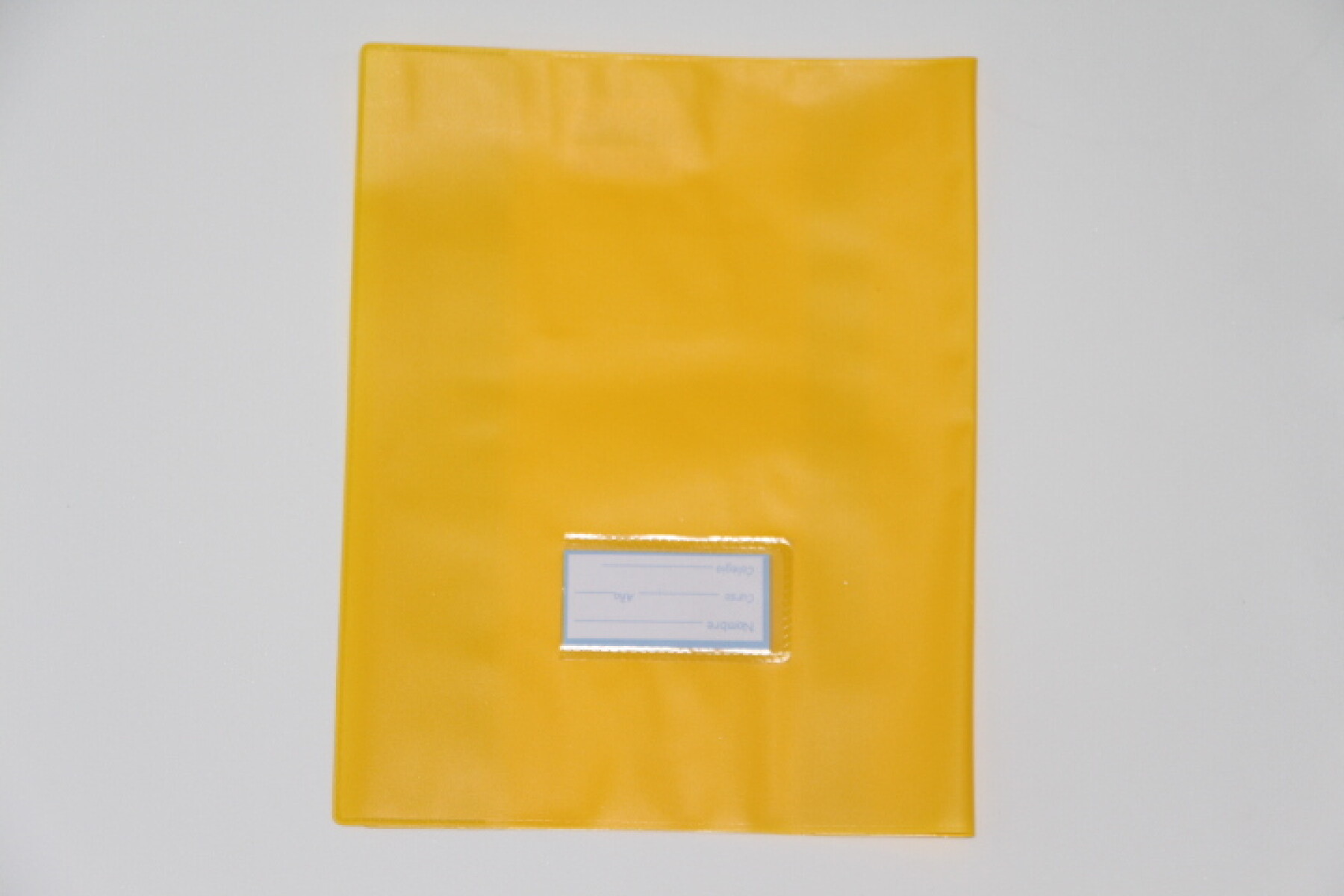 FORRO PLASTICO P.V.C. PARA CUADERNO - COLOR AMARILLO 