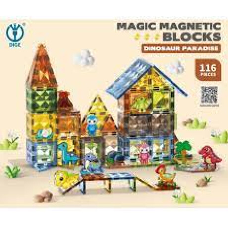 Bloques de construcción magnéticos de juguetes de dinosaurios Bloques de construcción magnéticos de juguetes de dinosaurios