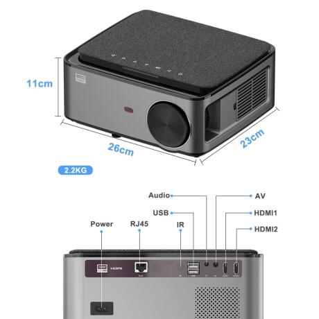 Proyector Rigal RD-828 Android + Wifi + Bt 3800LM 001