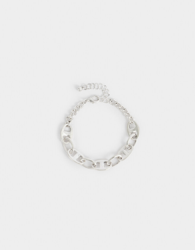 Pulseras Flexibles Bañada en Plata Pulsera Flexible Bañada En Plata - Plateado