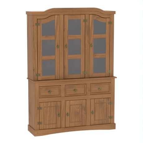 Cristalero Armario Lumax Aparador 6 Puertas y 3 Cajones madera maciza Cristalero Armario Lumax Aparador 6 Puertas y 3 Cajones madera maciza