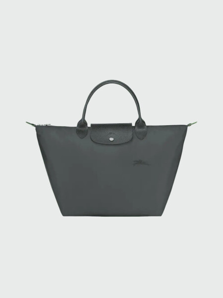 Longchamp - Tote Bag Le Pliage Green M Negro Estampado