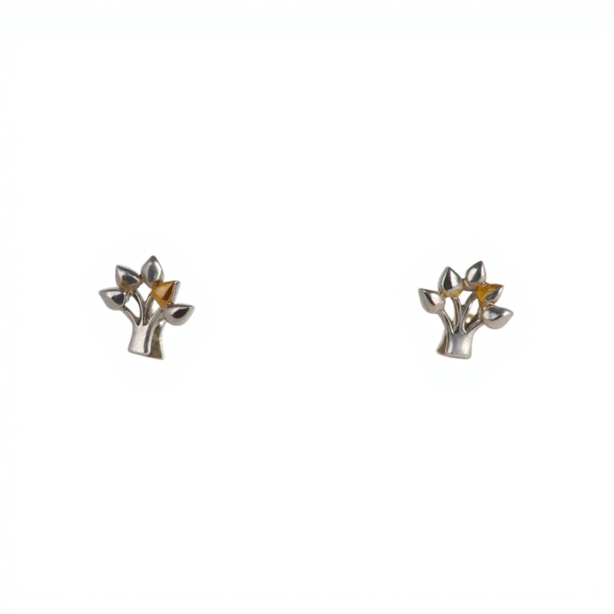 Caravanas Arbol Plata- Plata 925- Sin Piedra- CA4109 - sinpiedra 