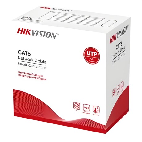 Cable Utp Hikvision CAT6E 305M - Cobre 001