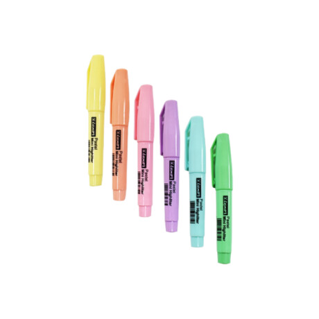 Marcador Luxor High Mini Pastel x 12 Amarillo