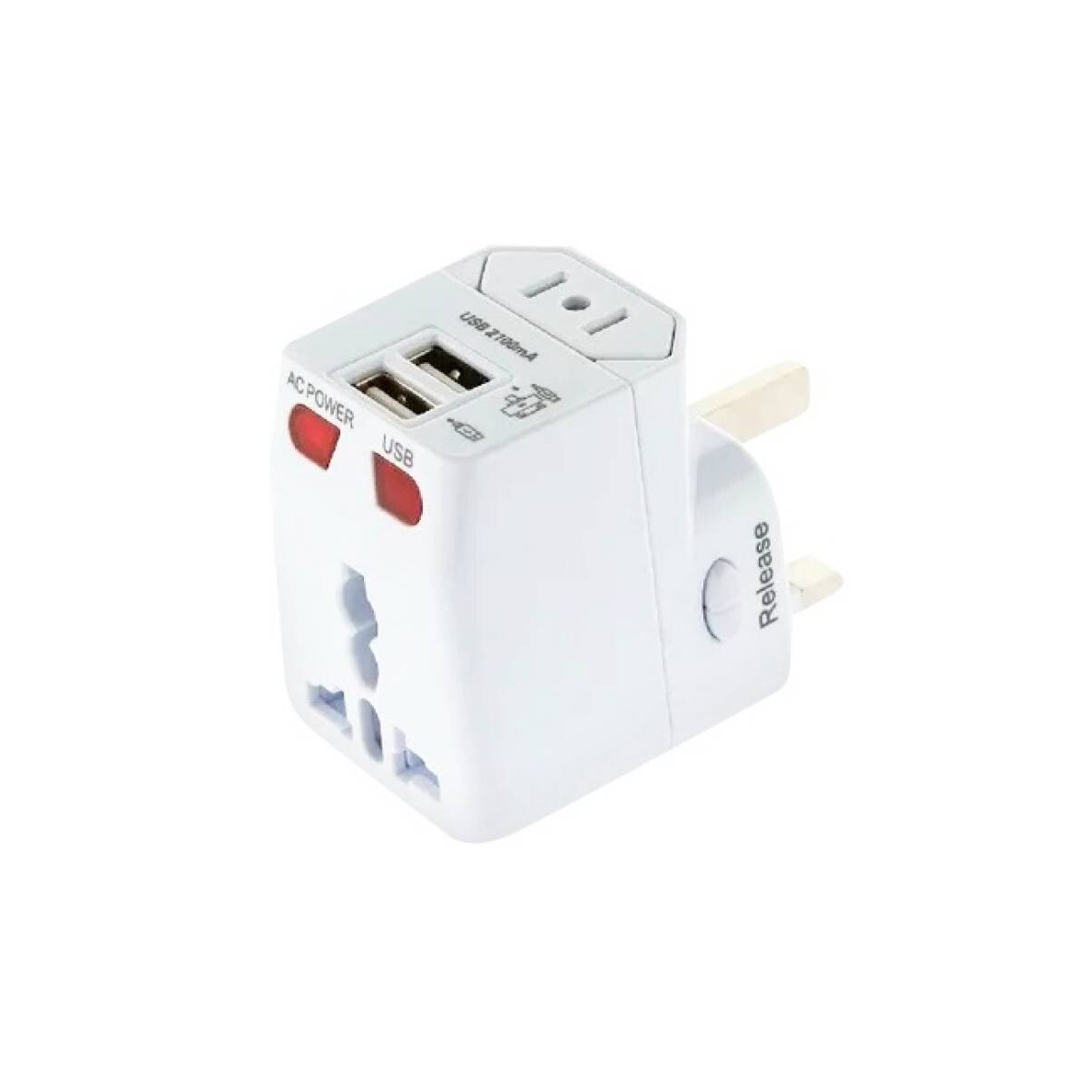 Adaptador de Corriente Ledstar Universal con 2 USB TQ-6291 