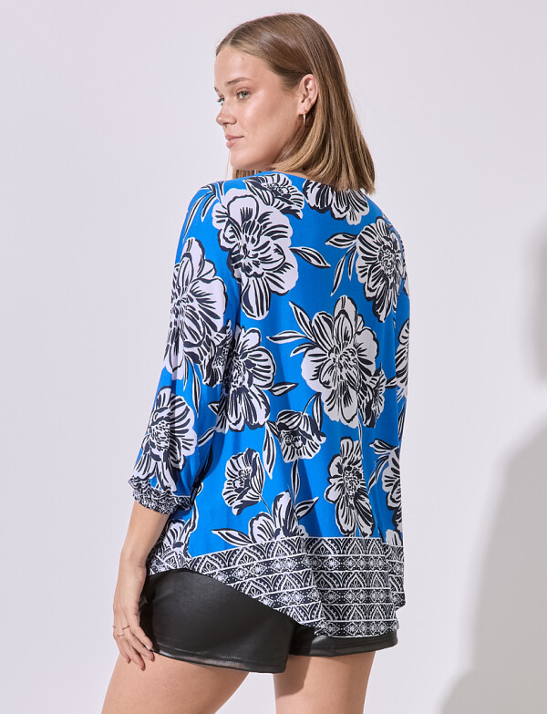 Blusa Printed AZUL/MULTI