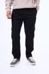 Pantalon de gabardina Durazno Negro