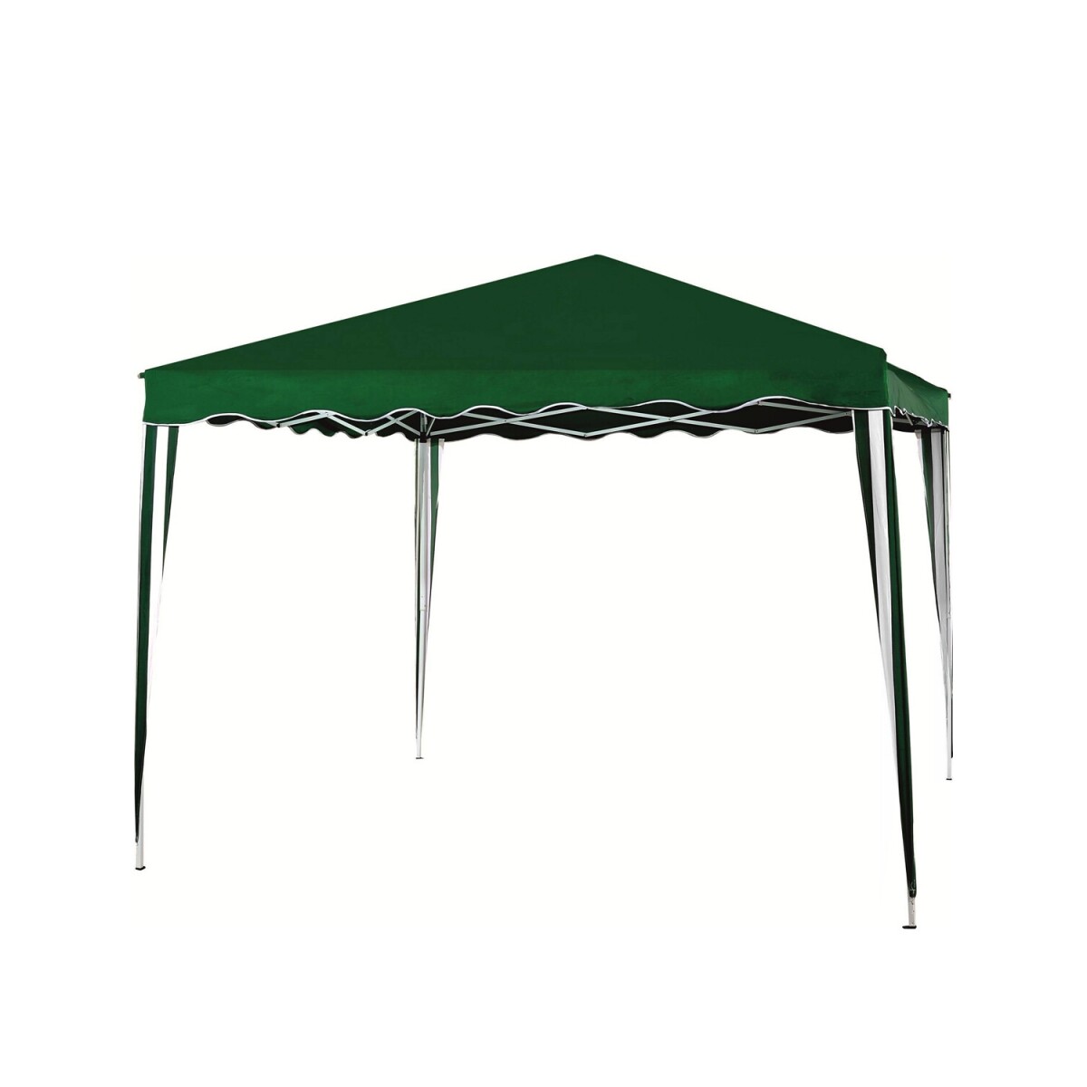 Gazebo autoarmable liviano verde plegable 3x3 mts Arye 