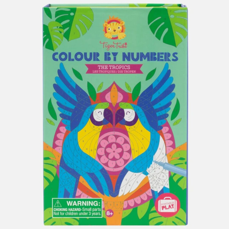 Colorear por números - Los trópicos Colorear Por Números - Los Trópicos