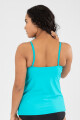 Tank tera evasé Turquoise