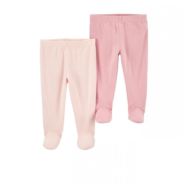 Set de Peleles Algodón Carters x2 RN Rosa