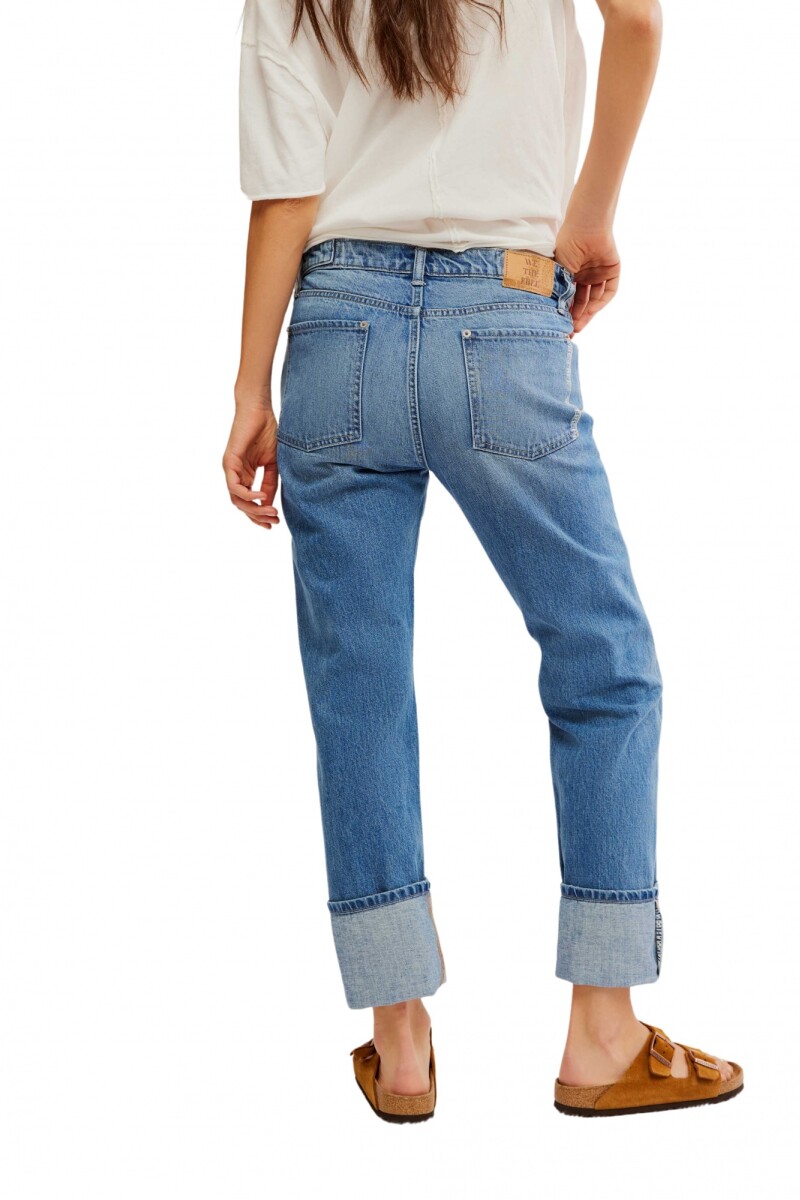 SLIM SHADE SELVEDGE JEAN Azul
