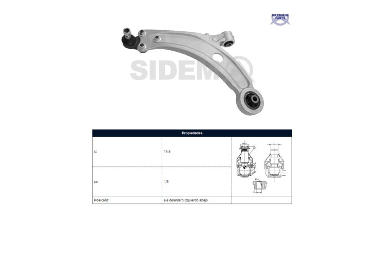 Parilla De Suspension Delantera Peug 308 14-25 Izq Parilla De Suspension Delantera Peug 308 14-25 Izq