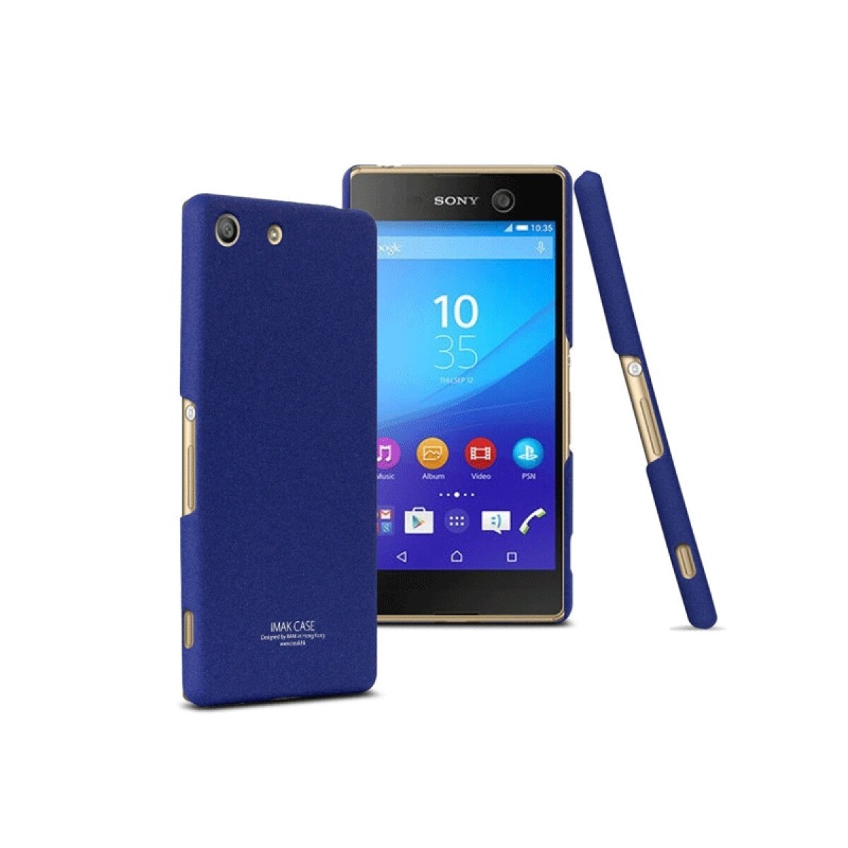 Estuche TPU y Rígido 2 en 1 para Sony E5606 M5 Azul 