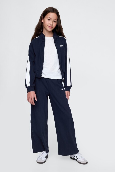 Pantalón Deportivo Logo Gap Sin Felpa Niña Navy Uniform
