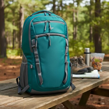 Mochila Arye Colonia 35 Litros con Portanotebook Verde