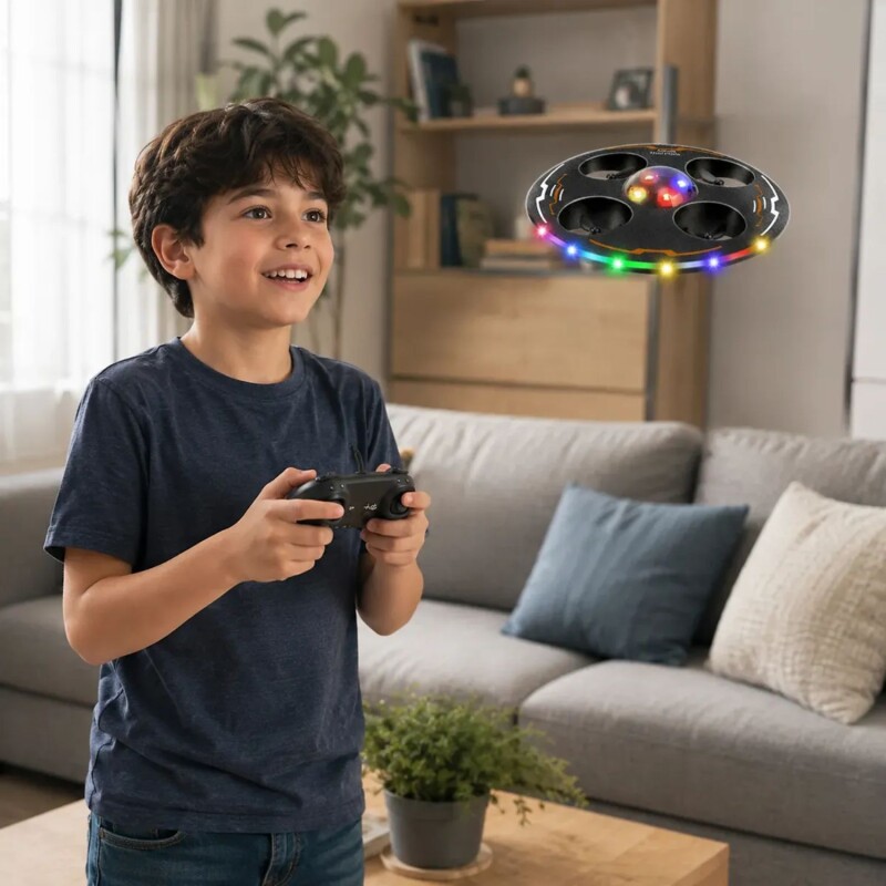 Drone Onvi Infantil Recargable Con Luces y Control Remoto Drone Onvi Infantil Recargable Con Luces y Control Remoto