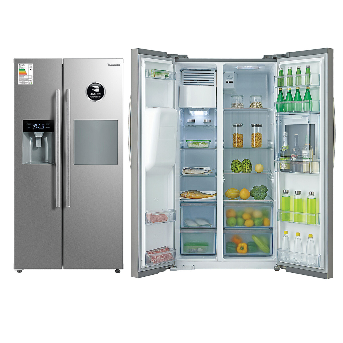 Heladera James Rj 30m Sbsi - HELADERA JAMES BY SIDE RJ30MSBSI G2 7102 