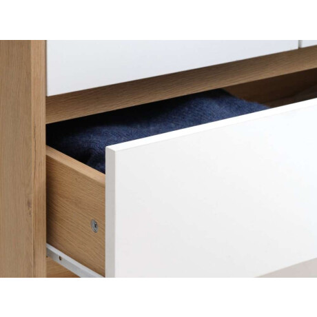 Armario BILLUND 119x193 blanco/roble Blanco