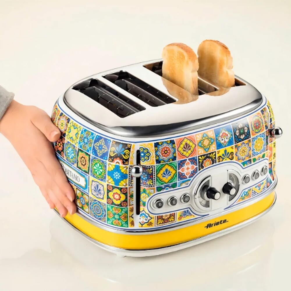 Tostadora Vintage - Positano - 4 Panes – Diseño y Funcionalidad - Ariete Tostadora Vintage - Positano - 4 Panes – Diseño y Funcionalidad - Ariete