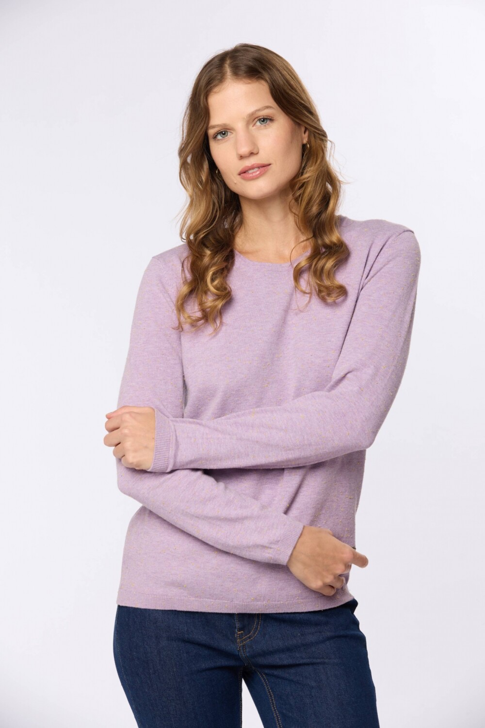 BUZO TEJIDO CLÁSICO Lila