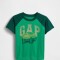 V-FRCH SS LOGO GRPH RAGLAN T GALLANT GREEN