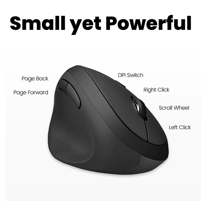 Mini Mouse Zurdo Ergonómico Inalámbrico Perixx 719 Mini Mouse Zurdo Ergonómico Inalámbrico Perixx 719