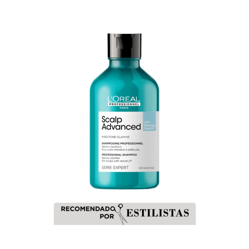 Shampoo L'Oréal Professionnel Scalp Advanced Anti Caspa 300ml Para Caspa Seca Y Grasa Shampoo L'Oréal Professionnel Scalp Advanced Anti Caspa 300ml Para Caspa Seca Y Grasa