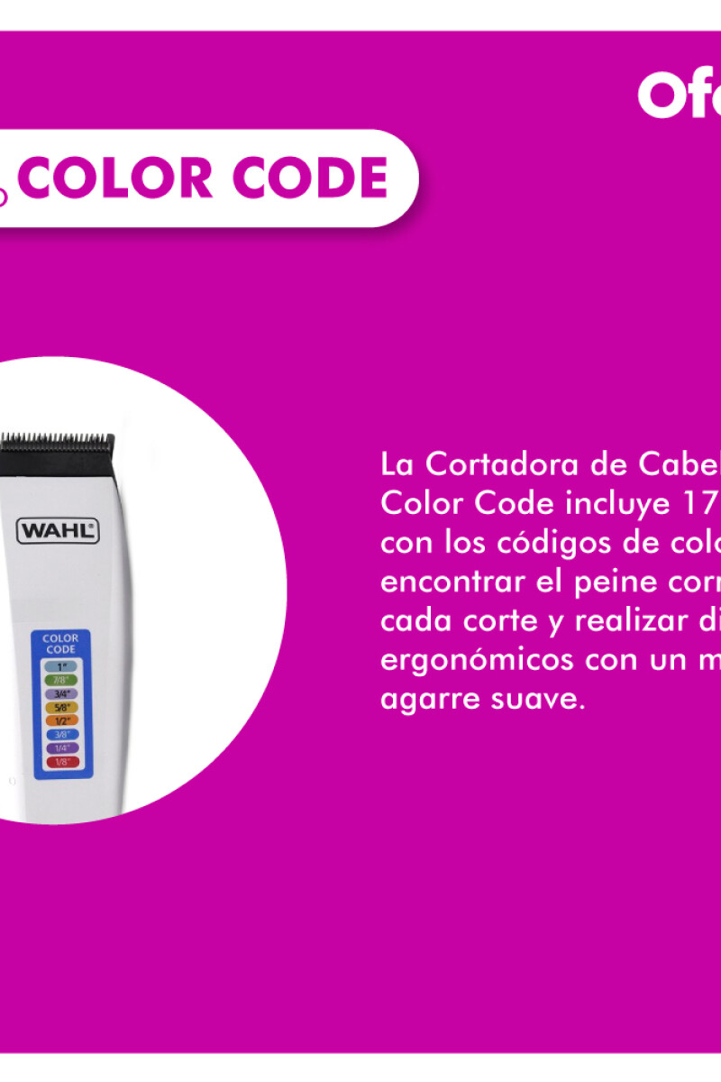 Cortadora de pelo wahl color code 17 piezas cheap