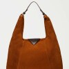 Bolso The Shopping en cuero gamuza Oxido