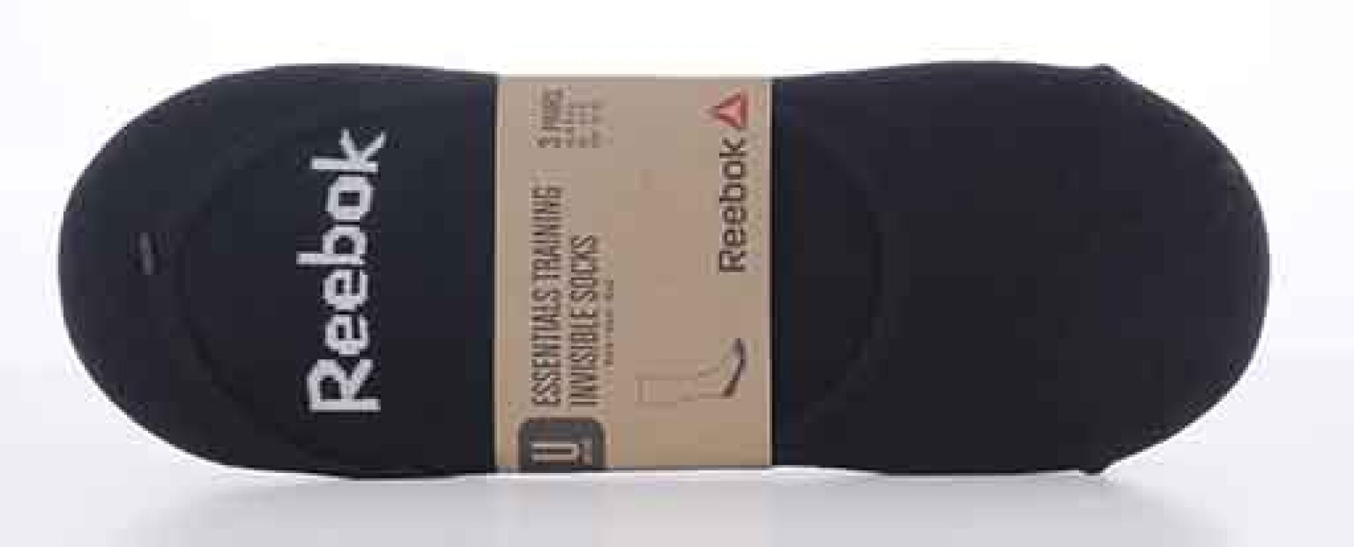 Medias de Mujer Reebok x3 Invisible - Negro 