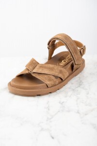 Sandalia Gamuza Camel