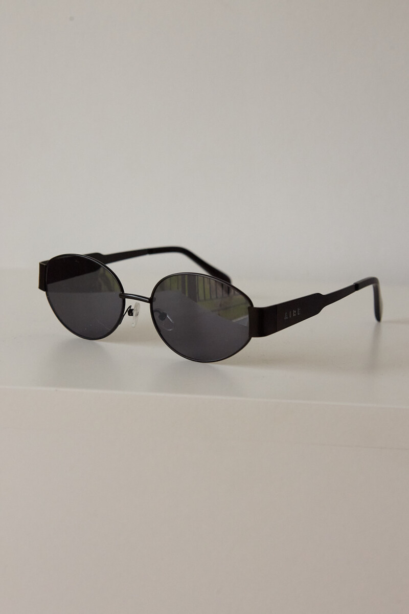 METAL ROUND SUNNIES - BLACK/BLACK 