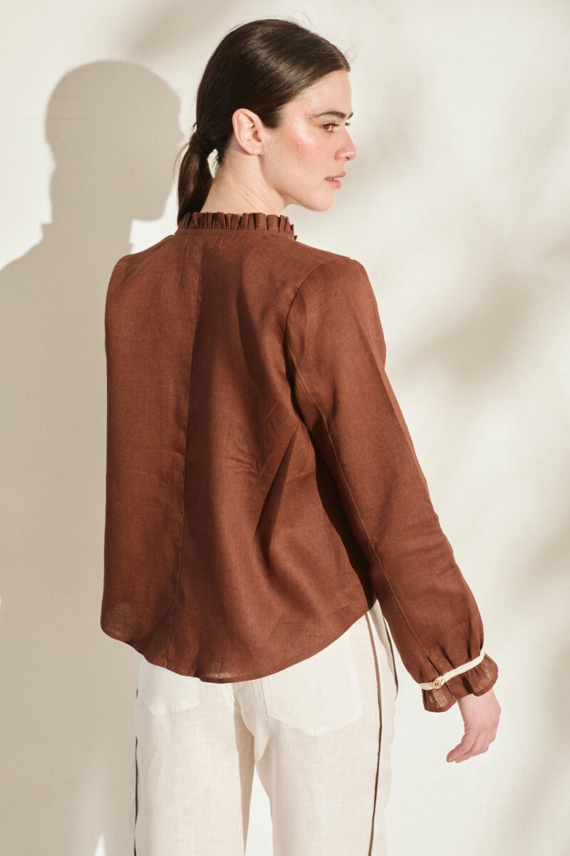 BLUSA ARROYO Chocolate