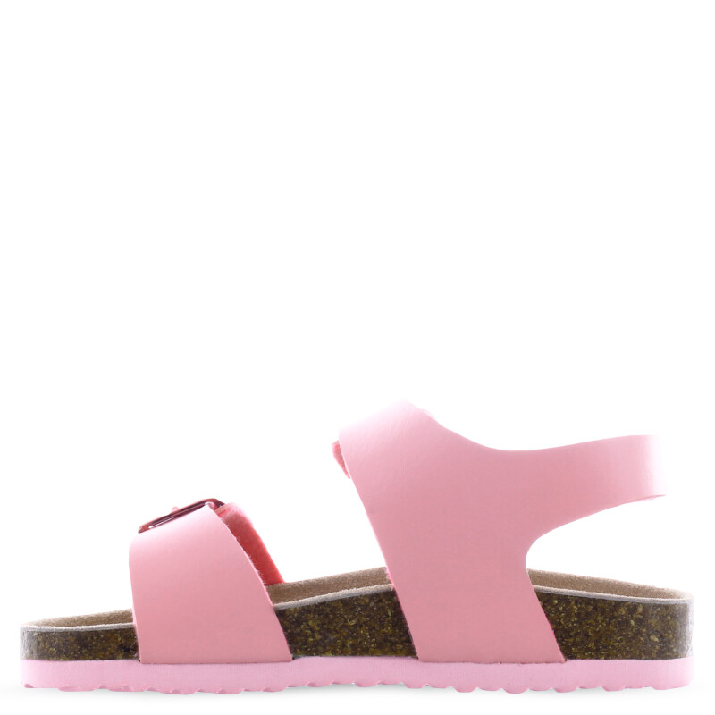 Sandalia de Niña Mini Miss Carol BUCKY con hebillas y velcro Rosado