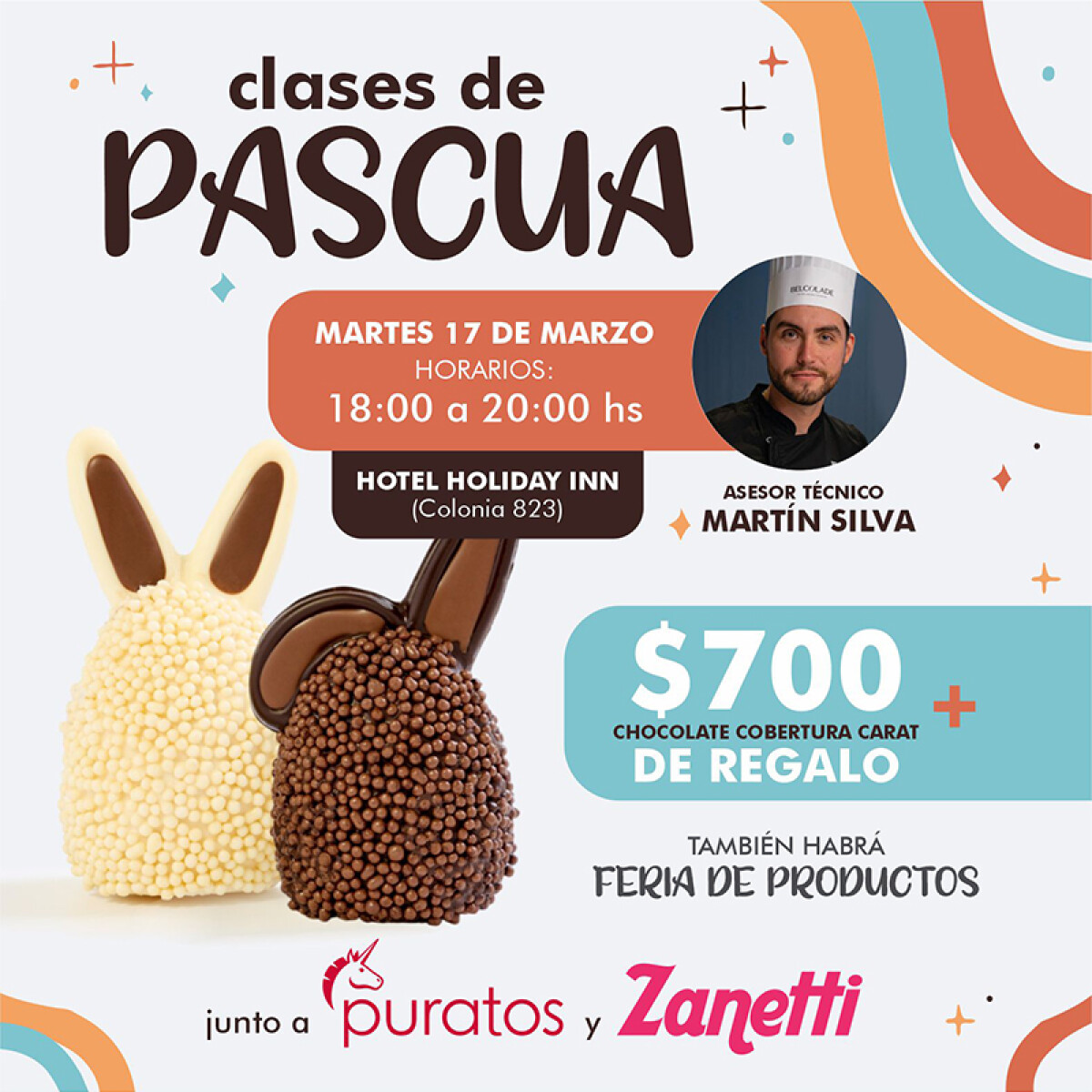 Clase de Pascua con Martín Silva Horario de 18 a 20 hs 