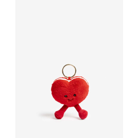 Plushie Charm Corazon Rojo Rojo Cereza