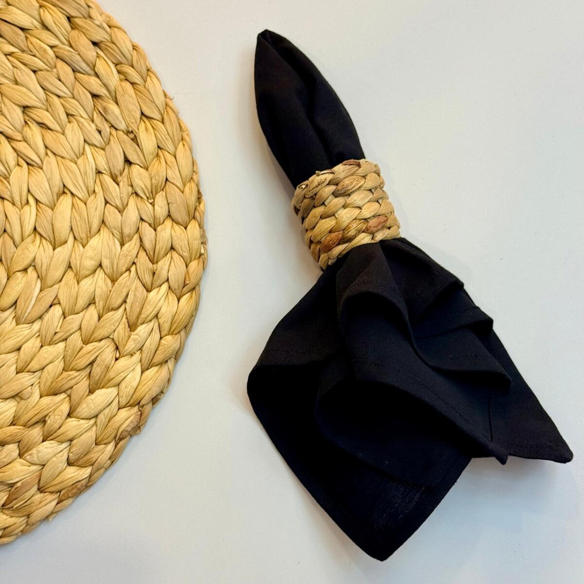 Servilleta Lino Negro 42cm x 42cm 