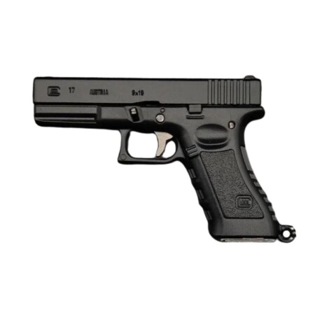 Llavero réplica miniatura Glock 17 Negro