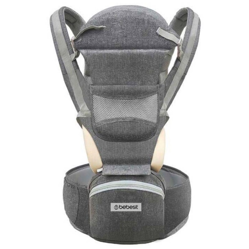 Mochila porta bebé Bebesit 4 en 1 Gris