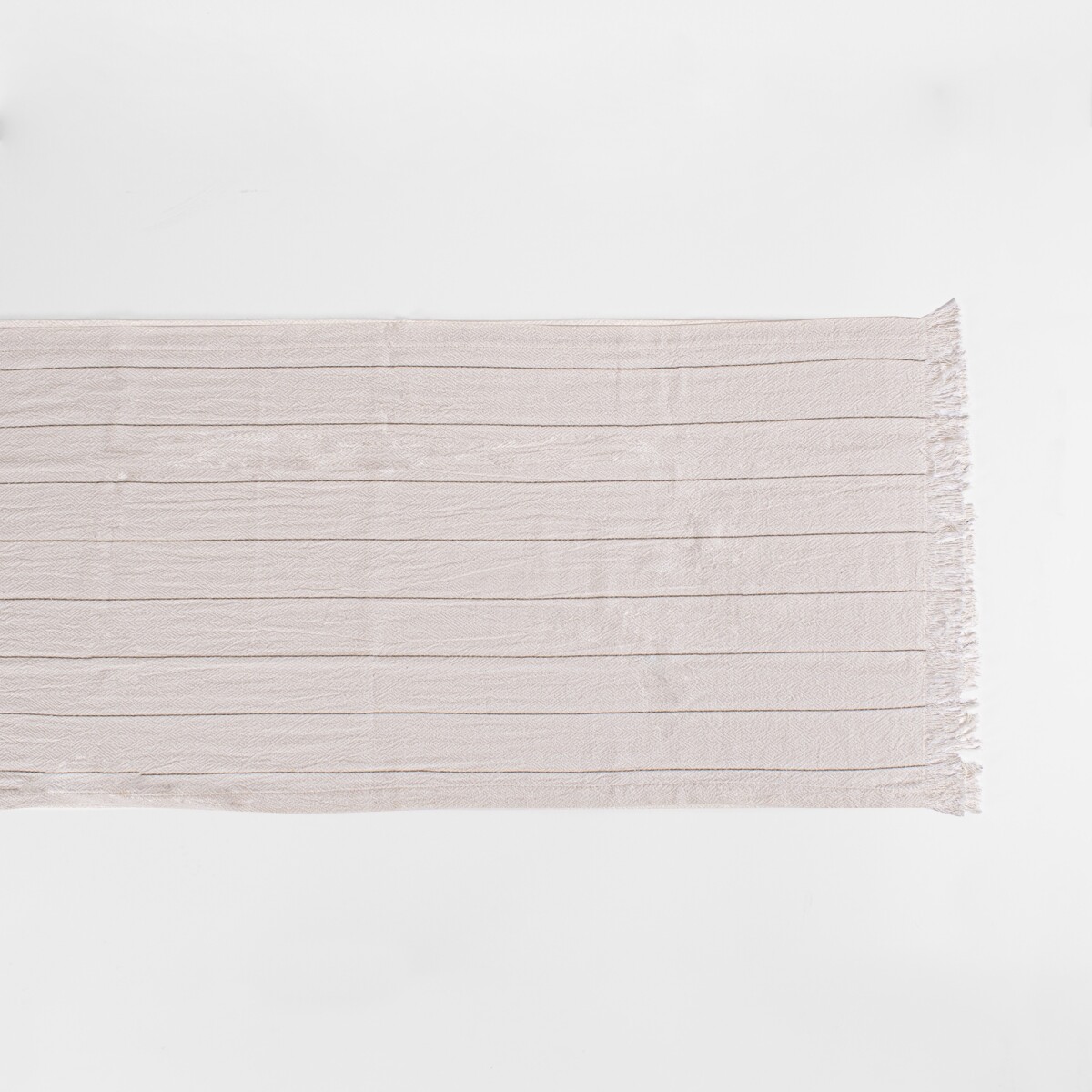 Caminero con Flecos Laos - Rayitas Beige 40x240 