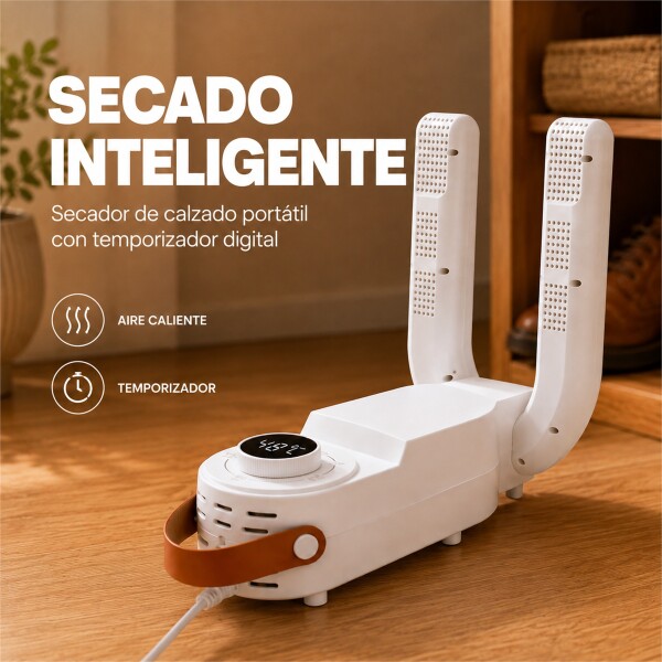 Secador Eléctrico de Calzado 150W con Temporizador BLANCO