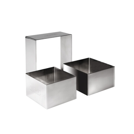 Aro Cuadrado 10x10x4,5 cm Acero Inoxidable Aro Cuadrado 10x10x4,5 cm Acero Inoxidable