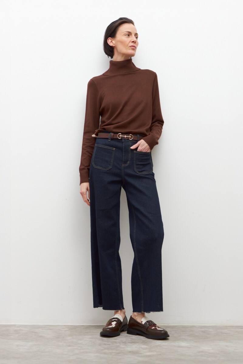 Polera básica - chocolate 