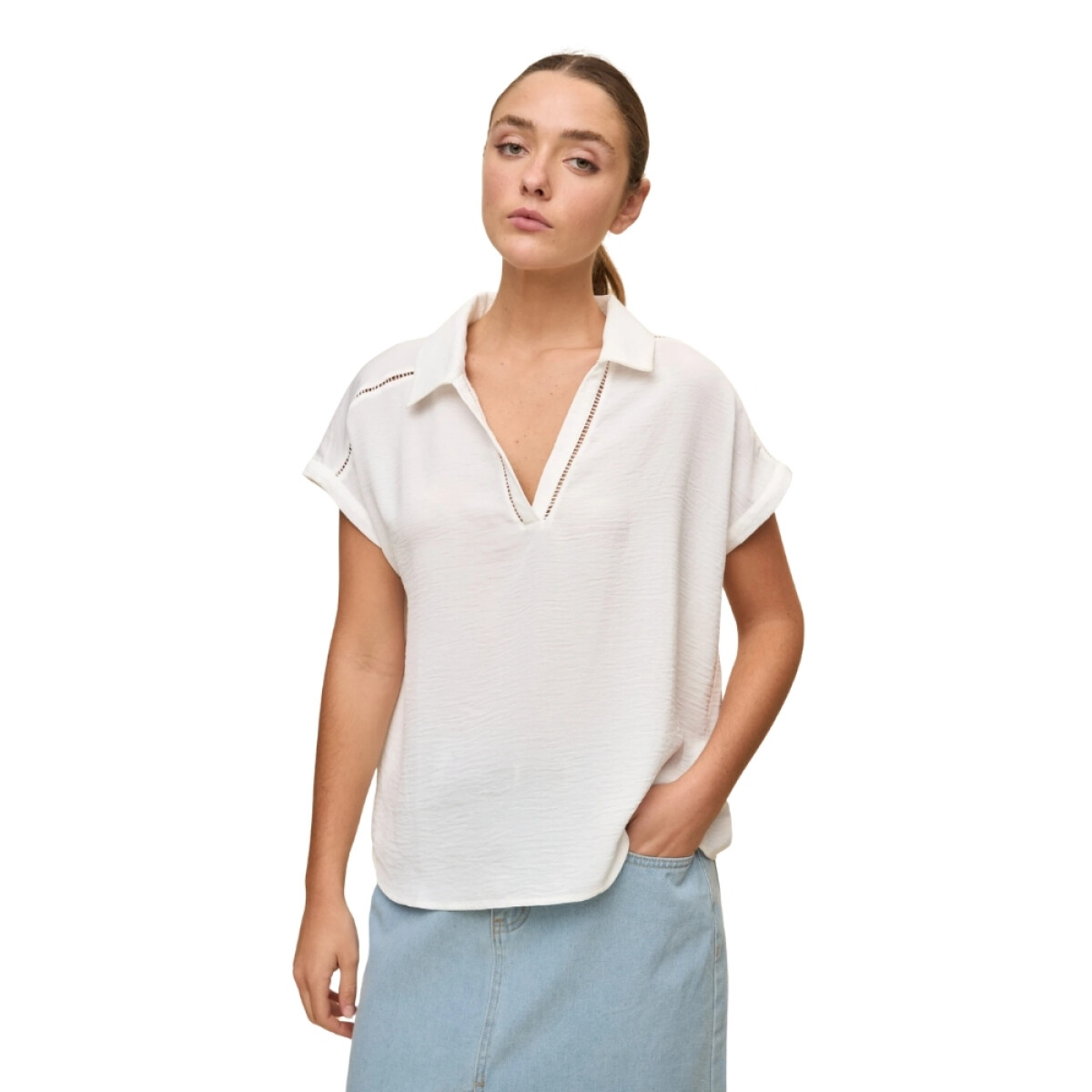 BLUSA DONNE S-3XL - CRUDO 
