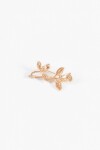 Broche prendedor flor dorado