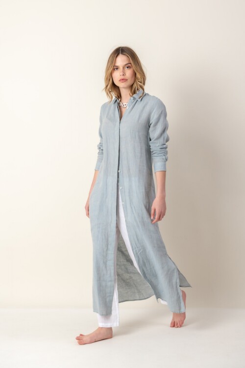 Camisola de lino Sky Grey