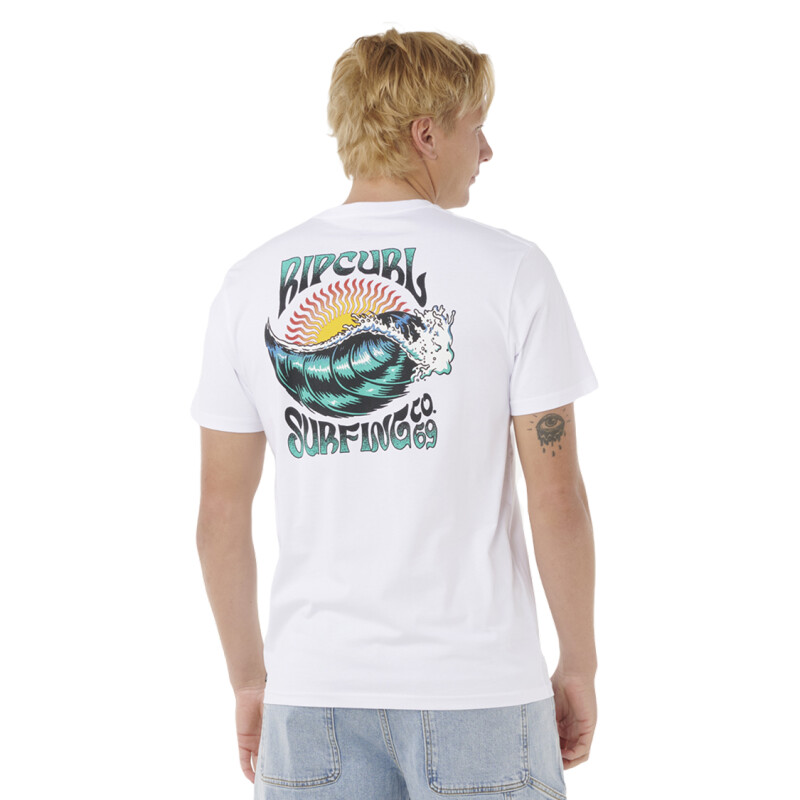 Remera Rip Curl Hazed & Tubed Tee - Blanco Remera Rip Curl Hazed & Tubed Tee - Blanco